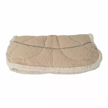 Lodger Warmer Folklore fleece barnevognsvanter, beige