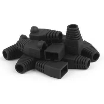 DSIT DANICOM RJ45-kabelmanchet sort stor - 10 stk. (DC-RJ45-BOOT-L-BLACK-10PCE)