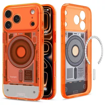 Spigen Ultra Hybrid Mag C1 cover til iPhone 17 Pro Max / 18 Pro Max – mandarin