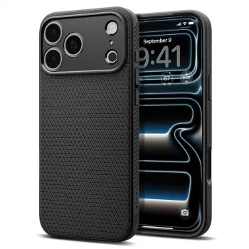 Spigen Liquid Air-cover til iPhone 18 Pro Max / 17 Pro Max - Mat sort