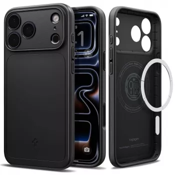 Spigen Thin Fit MagSafe-cover til iPhone 18 Pro / 17 Pro – sort