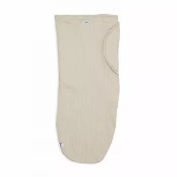 Lodger Bundler Solid strikket bomulds-babyvikle, birke