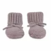 Lodger Slipper Merino Wool babysko, rose, 0-6 måneder