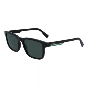 Lacoste herre L997S-1 rektangulære solbriller, sort/grå, 54 mm
