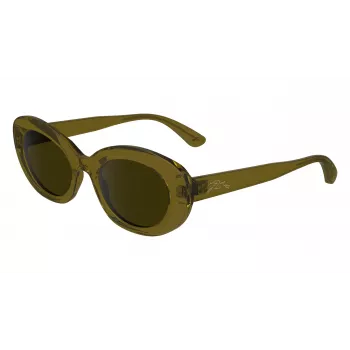 Longchamp LO756S dame firkantede solbriller, Havana stel, brun gradientglas, 50/21/140 mm LO756S5021200