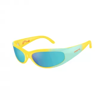 Arnette AN4302-30201U unisex rektangulære solbriller, matsort stel, mørkegrå linser, 62-16-125 mm