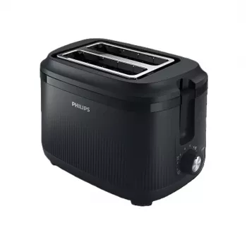 Philips Daily Collection toaster HD2511/90, 830 W, 2 riller, sort