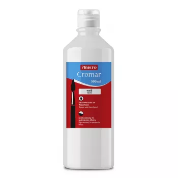 ARISTO Cromar flydende gouache hvid 500 ml AR30930