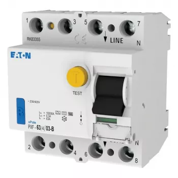 EATON PXF-63/4/03-B fejlstrømsafbryder, 63A, 4-polet, 300mA, type B 300303