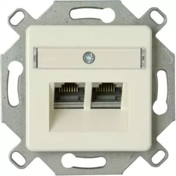 HEINRICH KOPP Cat.6a afskærmet RJ45-netværksdåseindsats, aluminium, 1-port, LSA 920100004