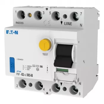 Eaton PXF-63/4/003-B fejlstrømsafbryder, 63 A, 4-polet, 30 mA, type B 300302