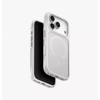 UNIQ Veren MagClick ladecover til iPhone 18 Pro / 17 Pro – Chalk Frost