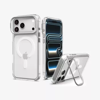 SPIGEN Ultra Hybrid Optik S MagSafe-cover til iPhone 17 Pro Max / 18 Pro Max – transparent/sølv