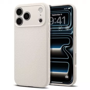 Spigen Liquid Air cover til iPhone 17 Pro / 18 Pro - Natural Titanium