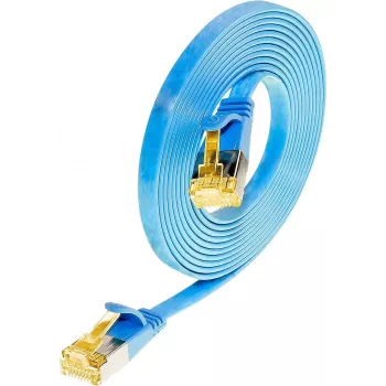 Wirewin Cat6a U/FTP Slim Network Cable, 0.1 m, Blue PKW-STP-SLIM-K6A 0.1 BL