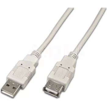 Wirewin USB A-A MF 0.5 GR USB 2.0 Extension Cable, 0.5 m, Grey