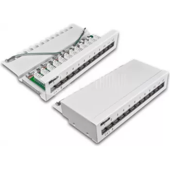 Wirewin 12-Port CAT6 Desktop Patch Panel, Shielded, LSA+ Termination (DVP-TRIO-K6 12)
