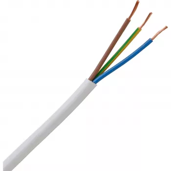 HEINRICH KOPP H05VV5-F 3G1,5 mm² hvidt fleksibelt PVC-oliebestandigt kabel 10 m 151810842