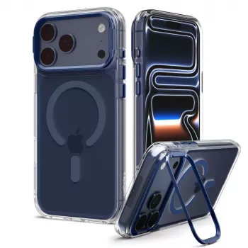 SPIGEN Ultra Hybrid Optik S MagSafe-cover til iPhone 17 Pro Max / 18 Pro Max - transparent/mørkeblå