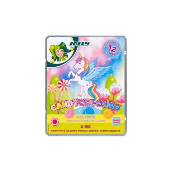 JOLLY X-BIG CANDYCOLOURS farveblyanter, blandede farver, 12 stk. (3099-0137)