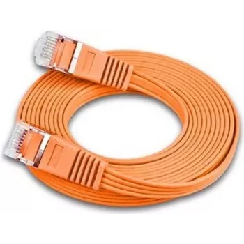 Wirewin Triotronik 0.15m Cat6 U/FTP Patch Cable, RJ-45 to RJ-45, Orange PKW-STP-SLIM-KAT6 0.15 OR