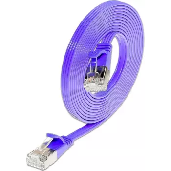 Wirewin Triotronik Cat6 U/FTP Slim Patch Cable, RJ45 Male to RJ45 Male, 0.15m, Violet PKW-STP-SLIM-KAT6 0.15 VT