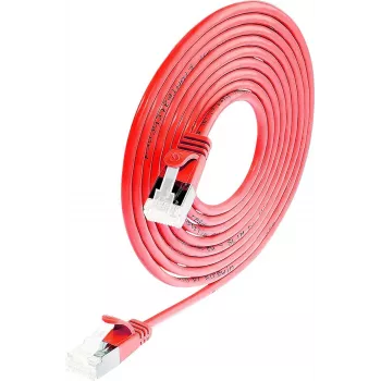 Wirewin Cat6a U/FTP Slim Patch Cable 0.25m Red PKW-LIGHT-STP-K6A 0.25 RT