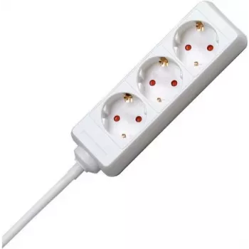 HEINRICH KOPP 3-vejs stikdåse med 45° drejede stikdåser, 5 m kabel H05VV-F 3G1.5mm², 16A, 250V 128690659