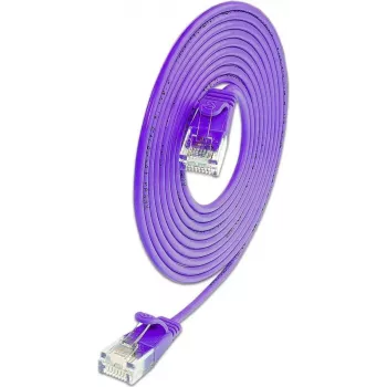 Wirewin SLIM KAT6A 10 Gigabit Light patchkabel, rund, U/UTP, Ø 3,6 mm, violet, 0,5 m SLIM-L-UU-K6A 2.0 VT