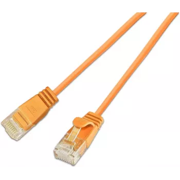 Wirewin Cat6A 10 Gigabit Slim Ethernet Patch Cable, U/UTP, 3.6mm, Orange, 7.5m SLIM-L-UU-K6A 7.5 OR
