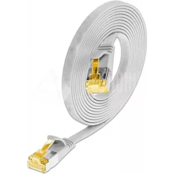 Wirewin Cat6a U/FTP Slim patchkabel, 0,1 m, hvid, RJ45, 10G, 500MHz PKW-STP-SLIM-K6A 0.1 WS