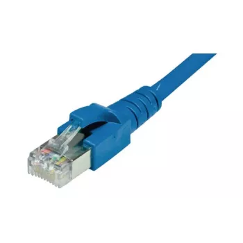 Dätwyler unilan CAT 6a S/FTP patchkabel, RJ45 til RJ45, 1 m, LSZH, blå 653 708