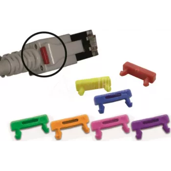 Wirewin PKL-LED CLIP GE LED-kabelclips til RJ45-patchkabel, gul