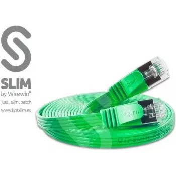 Wirewin Cat6 U/FTP Slim Ethernet patchkabel 0,75 m grøn PKW-STP-SLIM-KAT6 0.75 GN