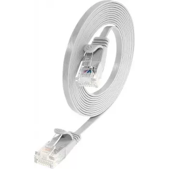 Wirewin Triotronik PKW-SLIM-KAT6 1.5 WS Cat6 U/UTP Slim Ethernet patchkabel, RJ-45 stik til stik, hvid, 1,5 m