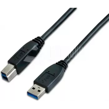 Wirewin USB 3.0 A-B kabel 0,5 m sort USB 3.0 A-B MM 0,5 SW