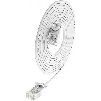 Wirewin Triotronik PKW-LIGHT-K6 2.0 WS Cat6 UTP Patch Cable, 2m, White