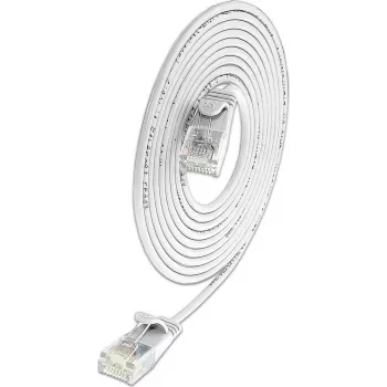 Wirewin SLIM KAT6A 10 Gigabit Light patchkabel rund, U/UTP, Ø 3,6 mm, hvid (SLIM-L-UU-K6A 2.0 WT)