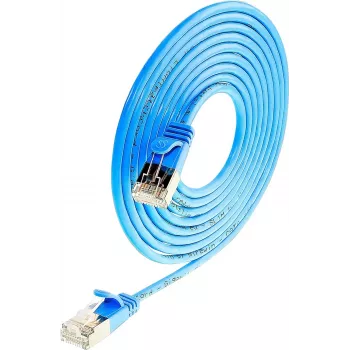 Wirewin Triotronik PKW-LIGHT-STP-K6 5.0 BL Cat6 afskærmet patchkabel RJ-45 stik til stik, 5 m, blå