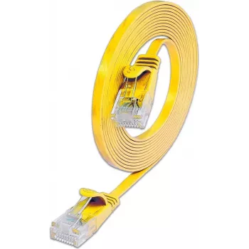Wirewin SLIM U6 10 GE - Cat.6 Slim-patchkabel, U/UTP, 10 m, gul PKW-SLIM-KAT6 10.0 GE