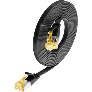 Wirewin Cat6a U/FTP Slim Ethernet Patch Cable, 0.1 m, Black PKW-STP-SLIM-K6A 0.1 SW