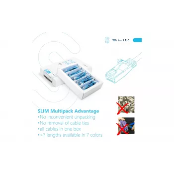 Wirewin SLIM-LS-K6A 1.0 90 Cat6A U/FTP Slim Ethernet-patchkabel, 1 m, grå, 90-pak