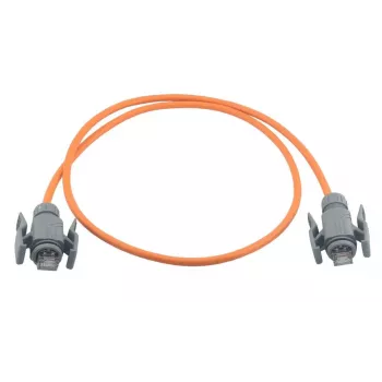 Wirewin industrielt Cat6a S/FTP PUR-patchkabel, 5 m, orange, IP67 RJ45 PKW-I2-SF-K6A-PUR 5.0 OR