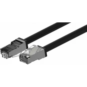 Wirewin udendørs CAT6A S/FTP-patchkabel, 5 m, sort, PUR-kappe, anti-UV PKW-OUT-SF-K6A-PUR 5.0