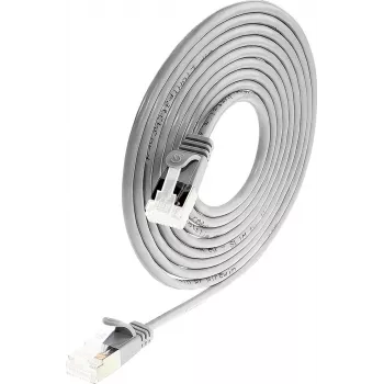 Wirewin let patchkabel rund U/FTP Cat 6a grå 3,0 m slank fleksibel tynd PoE PKW-LIGHT-STP-K6A 3.0
