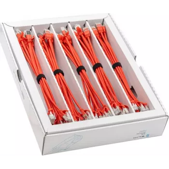 Wirewin SLIM-LS-K6A 0.25 RD 50 - Cat.6A U/FTP Slim Ethernet patchkabel, 0,25 m, rød, 50-pak