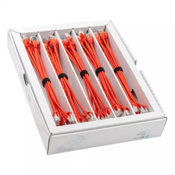 Wirewin SLIM-LS-K6A 0.25 RD 50 - Cat.6A U/FTP Slim Ethernet patchkabel, 0,25 m, rød, 50-pak
