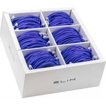 Wirewin SLIM-LS-K6A 3.0 VT 36 - Cat6a U/FTP Slim Ethernet patchkabel, 3 m, violet, 36-pak