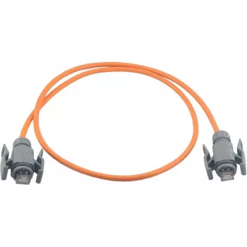 Wirewin Industrie Cat.6A S/FTP patchkabel, PUR-kappe, orange, 1 m, IP67 RJ45 PKW-I2-SF-K6A-PUR 1.0 OR