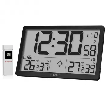 KIENZLE Jumbo NEO LCD vejrstation vægur sort